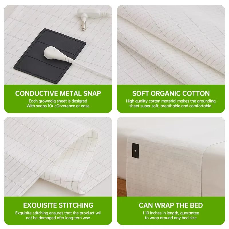 GroundingSync - Premium Grounding Bed Sheet